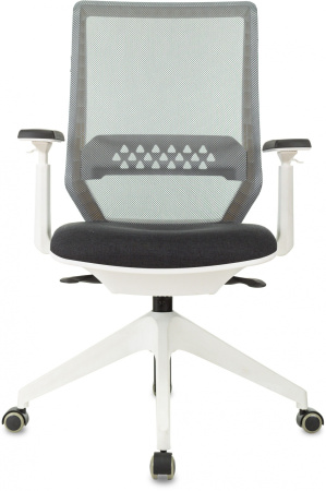 Кресло MC-W611NL серый TW-04 38-417 сетка/ткань крестов.4-луч. пластик пластик белый (Серый)