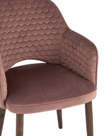 Стул Венера Хани велюр пыльно-розовый ножки дерево (Стул Венера Хани пыльно-розовый)