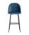 Стул барный Марсель велюр пыльно-синий (Стул барный Марсель синий)