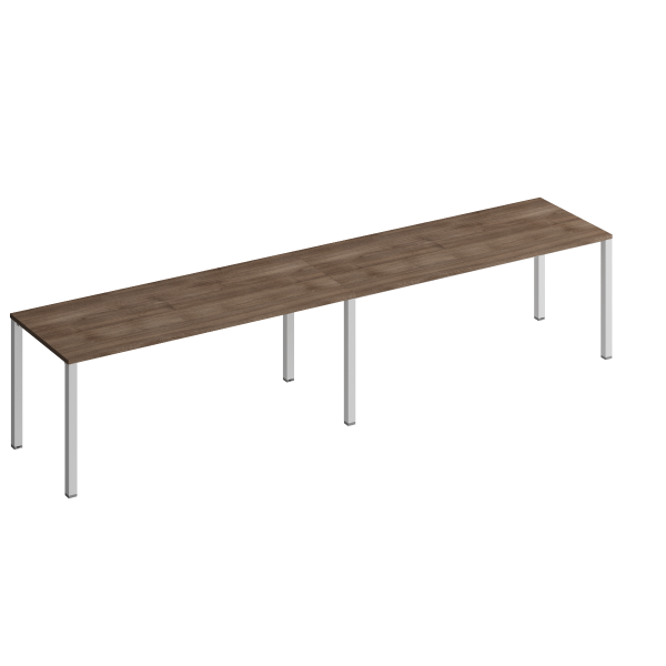 Рабочая станция на металлокаркасе КФ (2х180) Комфорт КФ К.1134-2 3600x750x750 (Дуб шамони темныйСерый)