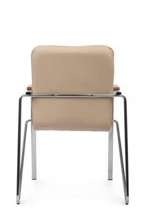 Стул Самба с деревянными подлокотниками SMB-02H Бежевый (Бежевый)