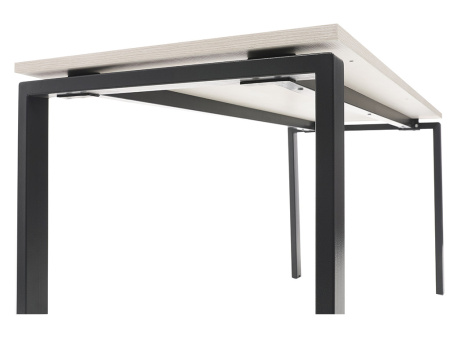 Стол NT 120x70 белое дерево/антрацит (Светлый/Антрацит)