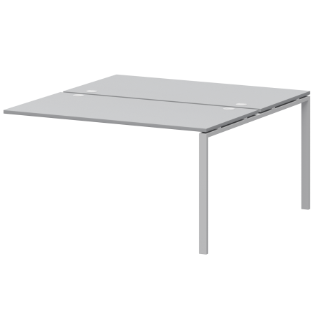 Модуль двойной на 2 рабочих места Арго-М АМБЭ-005 1800x1496x760 (Серый/Белый)