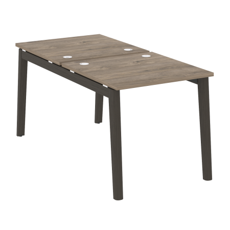 Рабочая станция на деревянных опорах Onix Wood OW.D.RS-2.0.8 780x1635x750 (Тиквуд Темный/Дуб Темный)