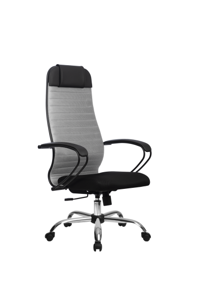 Кресло для руководителя Метта МЕТТА-21(MPRU)/подл.130/осн.003 (Светло-серый)