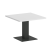 Стол журнальный квадратный VR.SP-5-60.2G 600x600x450 (Серый/Белый Металл)