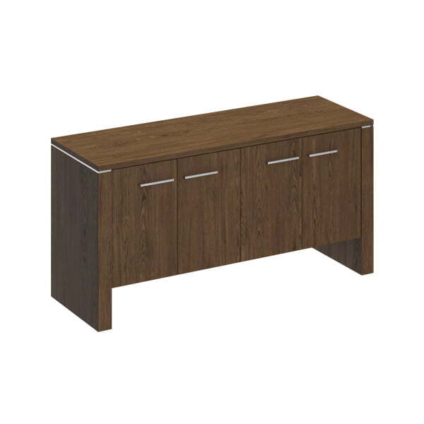 Тумба приставная 4-дверная Velar ВЛ 307 ДТ 1500x500x760 (Дуб табачный)