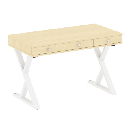 Компьютерный стол VR.SP-1-118M 1180x600x750 (Клен/Белый Металл)