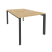 Рабочая станция на П-образном м/к Onix O.MP-D.RS-2.1.8 980x1635x750 (Тиквуд Темный/Белый Металл)