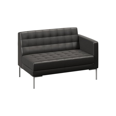 Секция с подлокотником двухместная FR-SP-02 (L) (Oregon 16/Металл Серый)