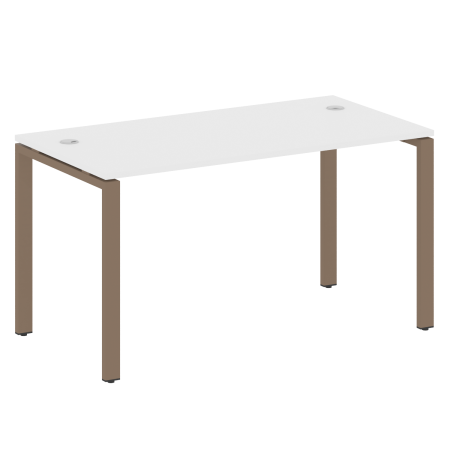 Стол письменный Metal System Style БП.СП-3 1400x720x750 (Белый/Мокко металл)