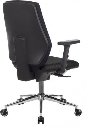 Кресло CH-545SL черный 38-418 крестов. металл хром (Черный)