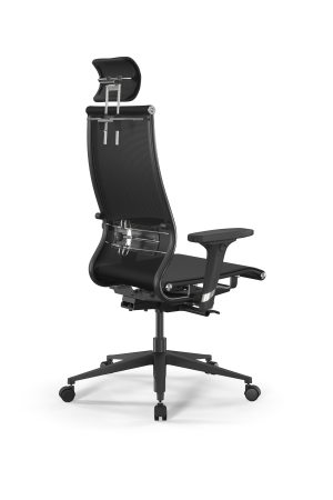 Кресло для руководителя Метта SynchroSit 10 B2-107D - T /Km00/Nb00/D02P/H3mL-2D(M23.B11.G19.W02) (Черный)