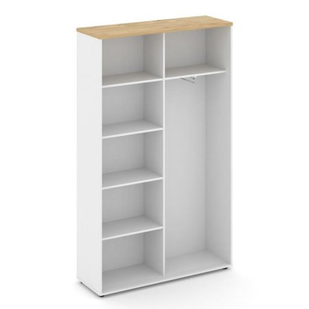 Шкаф-купе комбинированный SN.SHK-002 (1200х400х1982) (Белый/Тиквуд Светлый)