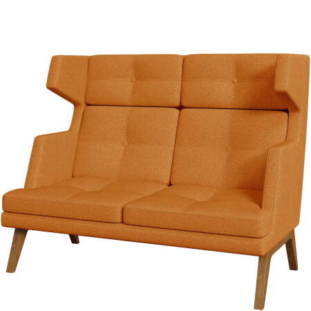 Диван офисный 2-х местный высокий Беверли (Диван 2-местный высокий bravo_v_12)