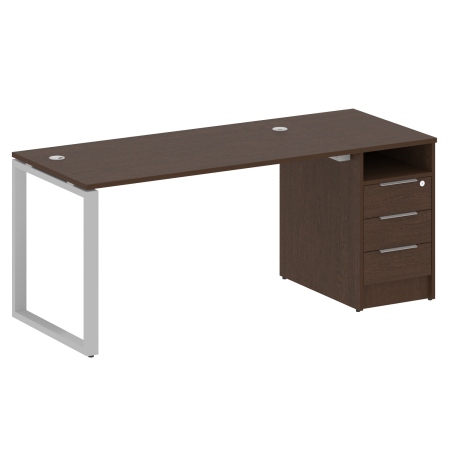 Рабочая станция Metal System Style БО.РС-СТП1.3 1812x720x750 (Венге Цаво/Серый металл)
