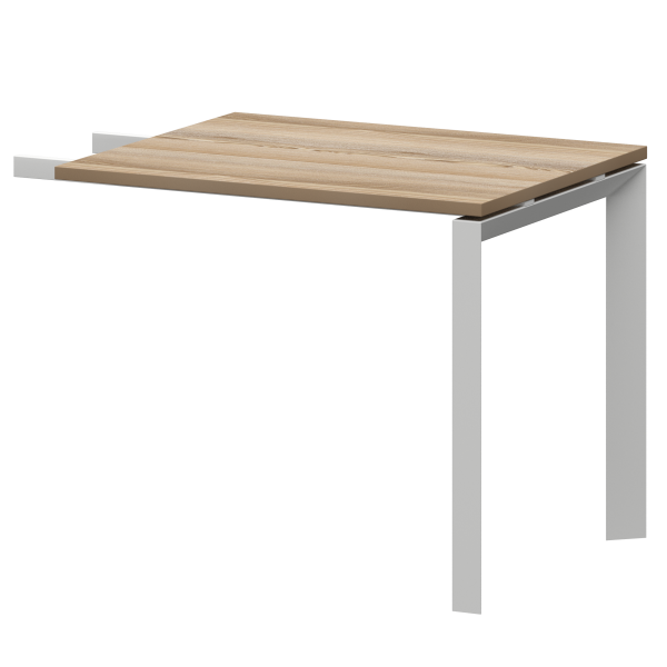 Бриф-приставка на металлокаркасе  Аргентум-МП НТМПБ-П-709 900x730x750 (Дуб сафари/Антрацит)