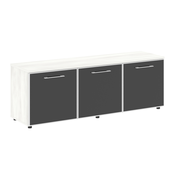 Тумба модульная черные двери LT.TS 3.5 1650x450x580 (Снежная Патина)