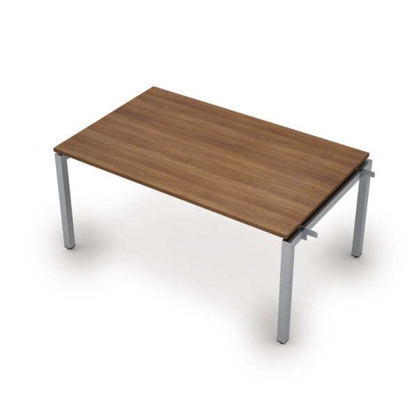 6МПН.504 Бенч-система для переговорных столов, начальный модуль (1600x1000x750) (Шамони темный/Алюминий матовый)