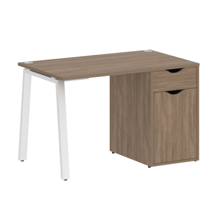 Стол письменный VR.SP-3-118.1.A 1180x720x750 (Дуб Аризона/Белый Металл)