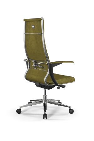 Кресло для руководителя Метта Samurai L1-13U - GoyaLE /Kc31/Wm31/U0mV-mL(M26.B32.G25.W03) (Оливковый)