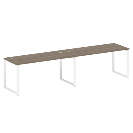 Рабочая станция Metal System Style БО.СМ-2.4 3200x720x750 (Вяз/Белый металл)