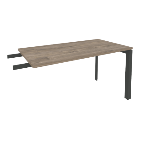 Брифинг-приставка на П-образном м/к Onix O.MP-BR-13 1380x720x750 (Тиквуд Темный/Черный металл)