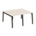 Рабочая станция на деревянных опорах Onix Wood OW.D.RS-4.0.7 1560x1475x750 (Тиквуд Светлый/Дуб Темный)