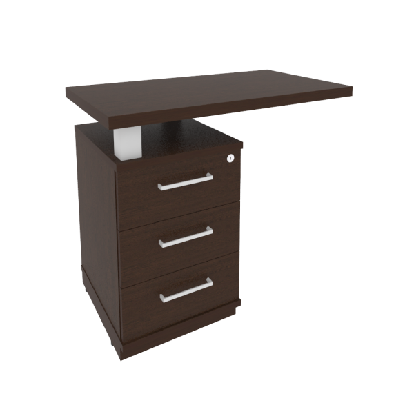 Тумба приставная с топом левая First KTP-1L 900x500x765 (Венге)