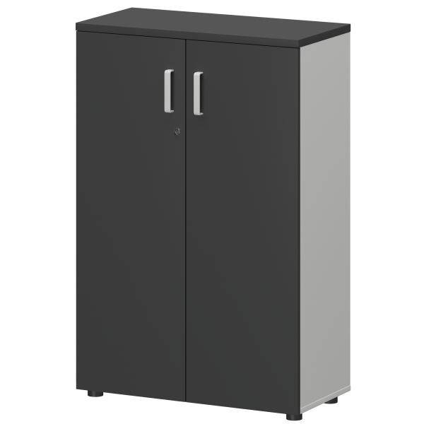 Шкаф Смарт СМШ-38Д Тип2 792x380x1214 (Белый/Графит)