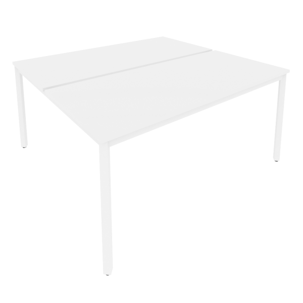 Рабочая станция на металлокаркасе Slim С.СП-6.3 1580x1475x750 (Белый/Белый металл)