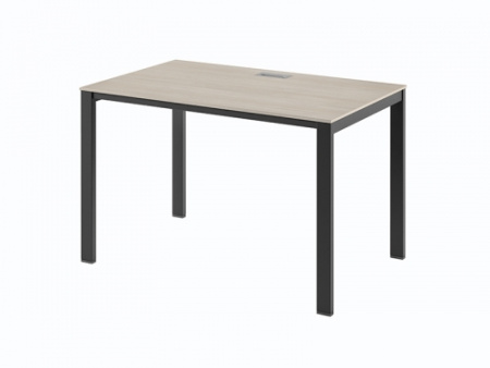 Стол на металлокаркасе одинарный Саньяна N-20 1200x750x750 (Акация МораваЧерный)