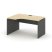 Стол рабочий эргономичный SN-D.SPA-002(L) (1580х600/980х750) (Тиквуд Светлый/Антрацит)