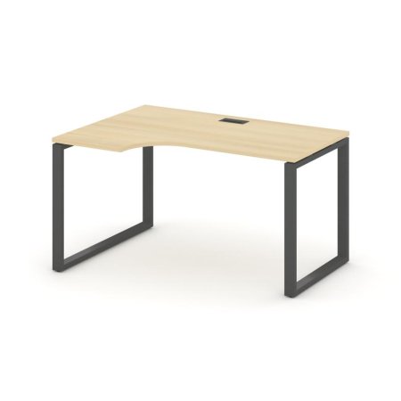 Стол рабочий эргономичный SN-6O.SPA-001(L) (1380х600/980х750) (Акация Лорка/Металл Антрацит)