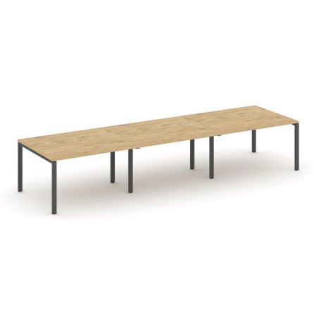 Стол переговорный SN-6P.SPRG-053.3 (4410х1180х750) (Тиквуд Светлый/Металл Антрацит)