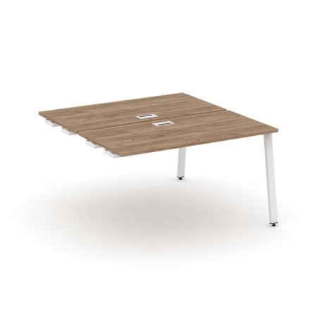Стол-приставка к опорным элементам SN-6A.DPRS-014 (1580х1432х750) (Дуб Табак/Металл Белый)