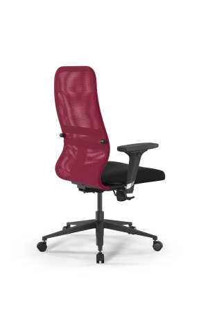 Кресло для руководителя Метта SynchroSit 8 B2-8D - X1+UMF(X1) /Uh00/Wh00/D02P(M20.B11.G19.W02) (Красный | Черный)