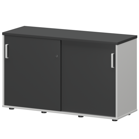 Тумба-купе Смарт СМТ-12К Тип2 1236x444x750 (Белый/Графит)