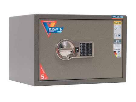 Мебельный сейф VALBERG ASM-30 EL (Коричневый)