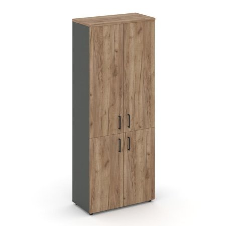 Шкаф высокий широкий SN.STS-104 (796х400х1982) (Антрацит/Дуб Табак)