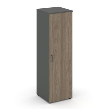 Гардероб узкий глубокий SN.GB.E-002 (600х600х1982) (Антрацит/Вяз Благородный)