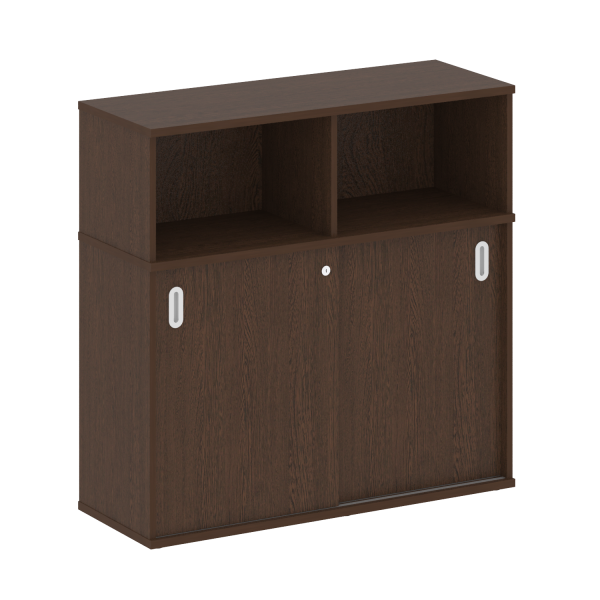 Шкаф-купе приставной Metal System Style Б.ШК-3 Т 1120x410x1098 (Венге Цаво)