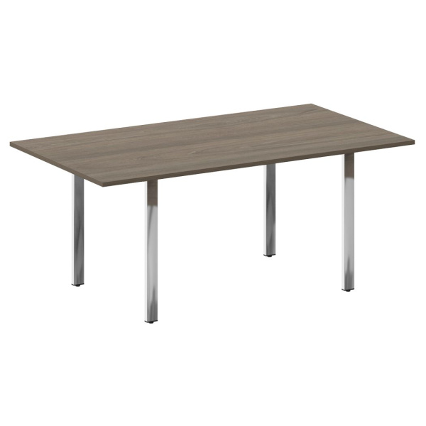 Стол переговорный на П-обр. м/к БП.ПРГ-180 1800x1000x750 (Вяз Благородный/Нерж. Сталь)