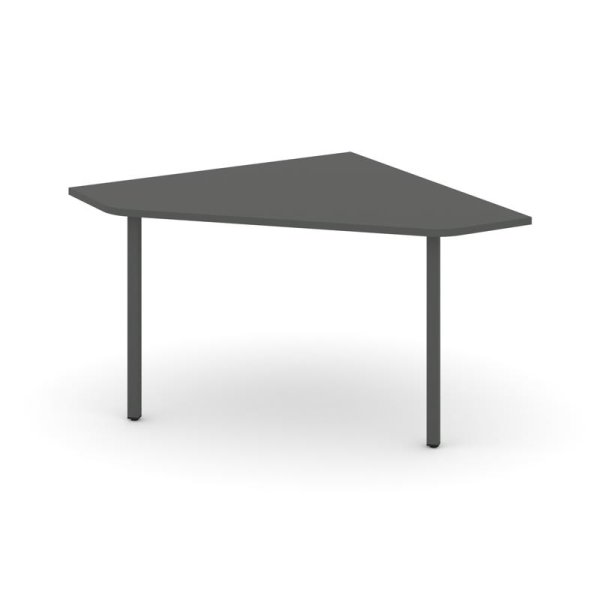 Угловой элемент переговорного стола SN-4.UPRG-031 (1180х1180х750) (Антрацит/Металл Антрацит)
