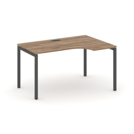 Стол рабочий эргономичный SN-4P.SPA-021(R) (1380х800/980х750) (Дуб Табак/Металл Антрацит)