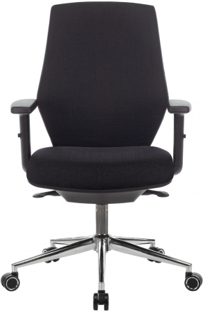 Кресло CH-545SL черный 38-418 крестов. металл хром (Черный)