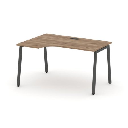 Стол рабочий эргономичный SN-4A.SPA-021(L) (1380х800/980х750) (Дуб Табак/Металл Антрацит)