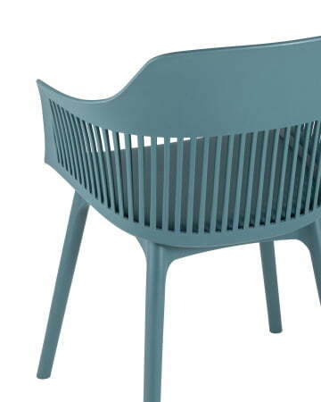 Стул Crocus с подушкой темно-бирюзовый (Стул пластиковый Crocus темно-бирюзовый)