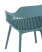 Стул Crocus с подушкой темно-бирюзовый (Стул пластиковый Crocus темно-бирюзовый)