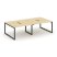 Рабочая станция 2-х сторонняя SN-5O.DRS-031 (1960х1232х750) (Тиквуд Светлый/Металл Антрацит)
